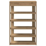vidaXL Schoenenrek 60x30x98 cm bewerkt hout artisanaal eikenkleur