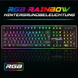 SPIRIT OF GAMER Set draadloos gaming-toetsenbord, zwart, oplaadbaar, RGB, QWERTZ met achtergrondverlichting, semi-mechanisch gamingtoetsenbord, aluminium structuur, draadloze muis 4800 DPI | PS4/PS5,