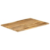 vidaXL Tafelblad met natuurlijke rand 100x80x2,5 cm massief mangohout