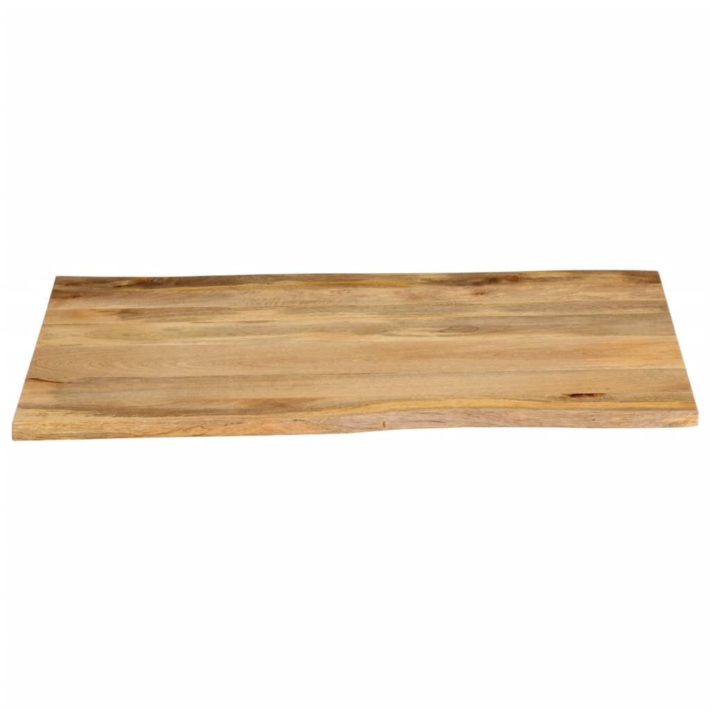 vidaXL Tafelblad met natuurlijke rand 100x80x2,5 cm massief mangohout