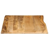 vidaXL Tafelblad met natuurlijke rand 100x80x2,5 cm massief mangohout