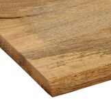 vidaXL Tafelblad met natuurlijke rand 100x80x2,5 cm massief mangohout