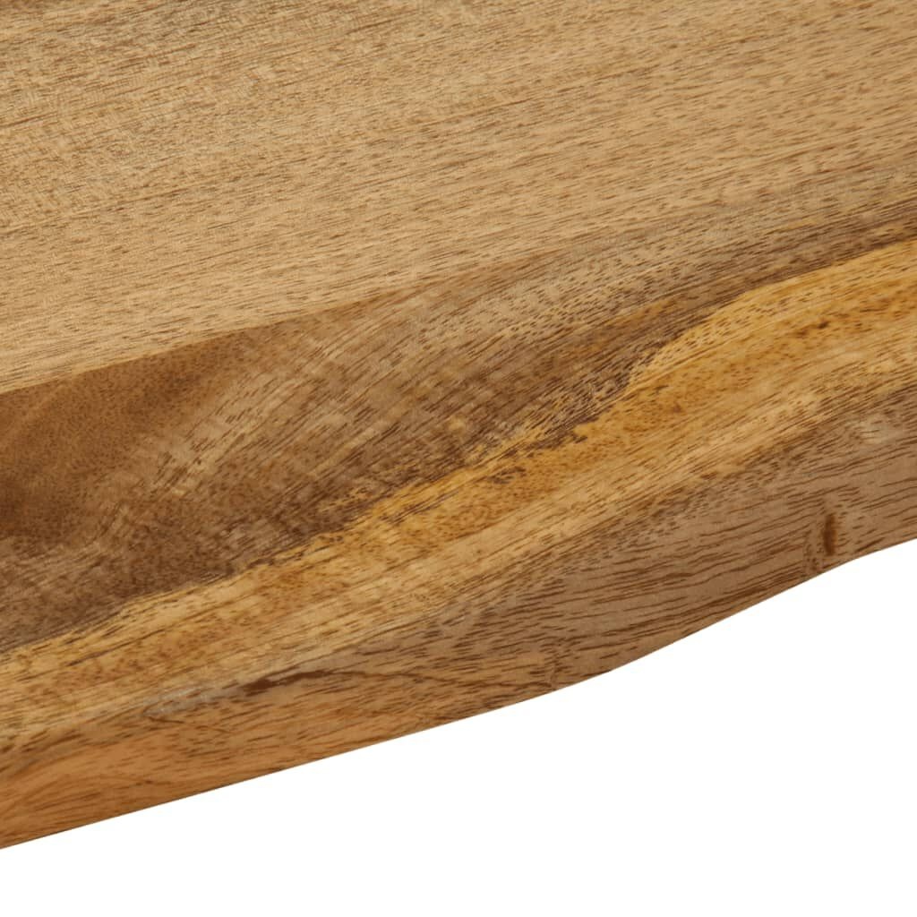 vidaXL Tafelblad met natuurlijke rand 100x80x2,5 cm massief mangohout