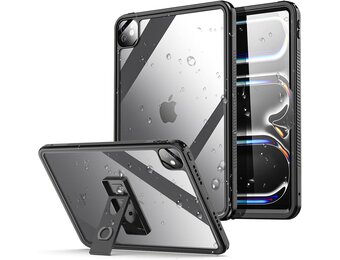 AICase Voor iPad Pro 13 inch waterdichte hoes M4 2024 7e generatie, [geïntegreerde displaybescherming en standaard] robuuste rondom bescherming, schokbestendig en valbestendig - Maat for iPad Pro 13" M4 2024