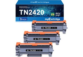3x Zwarte Toner TN-2420/TN2410 - 51% Korting!