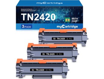 3x Zwarte Toner Brother TN-2420 / TN2410 - 34% Korting!