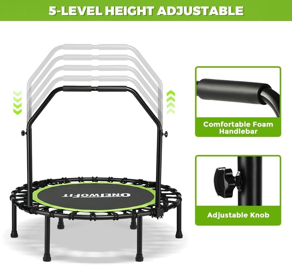 Opvouwbare Mini Trampoline 45" - Stil & Stabiel - 54% Korting