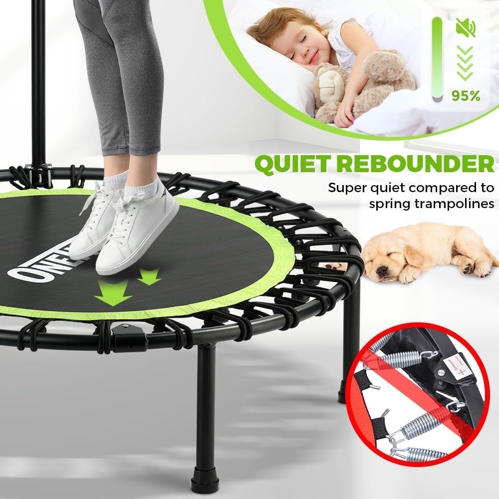 Opvouwbare Mini Trampoline 45" - Stil & Stabiel - 54% Korting