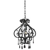 Zwarte Plafondlamp met kralen - E14 fitting - 33% korting
