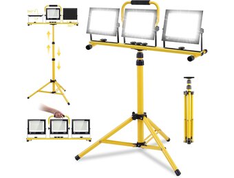 300W LED Bouwplaatsspot met Statief | 24.000lm | 6500K Wit Licht | 29% Korting