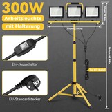 300W LED Bouwplaatsspot met Statief | 24.000lm | 6500K Wit Licht | 29% Korting