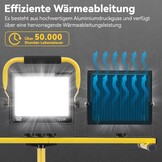 300W LED Bouwplaatsspot met Statief | 24.000lm | 6500K Wit Licht | 29% Korting