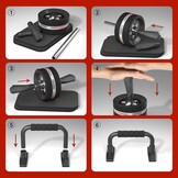 6-in-1 Abdominale Trainer Set - Zwart, 28% Korting