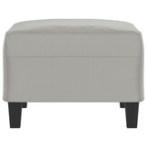 Voetenbank Microvezel Lichtgrijs 70x55x41 cm - 29% Korting!