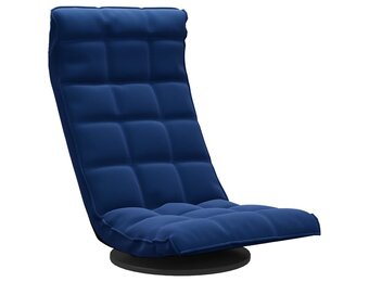 Draaibare vloerstoel fluweel blauw - 34% korting