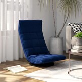 Draaibare vloerstoel fluweel blauw - 34% korting