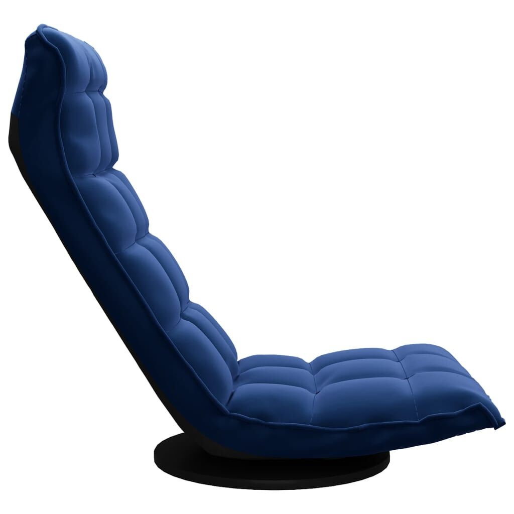 Draaibare vloerstoel fluweel blauw - 34% korting