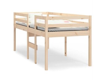vidaXL Hoogslaper massief grenenhout 90x200 cm