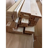 vidaXL Hoogslaper massief grenenhout 90x200 cm