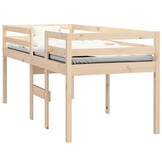 vidaXL Hoogslaper massief grenenhout 90x200 cm