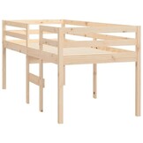 vidaXL Hoogslaper massief grenenhout 90x200 cm