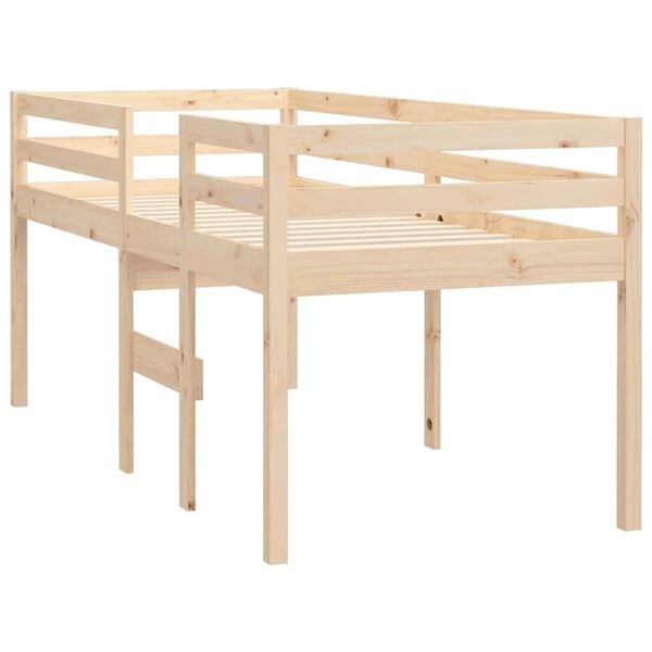 vidaXL Hoogslaper massief grenenhout 90x200 cm