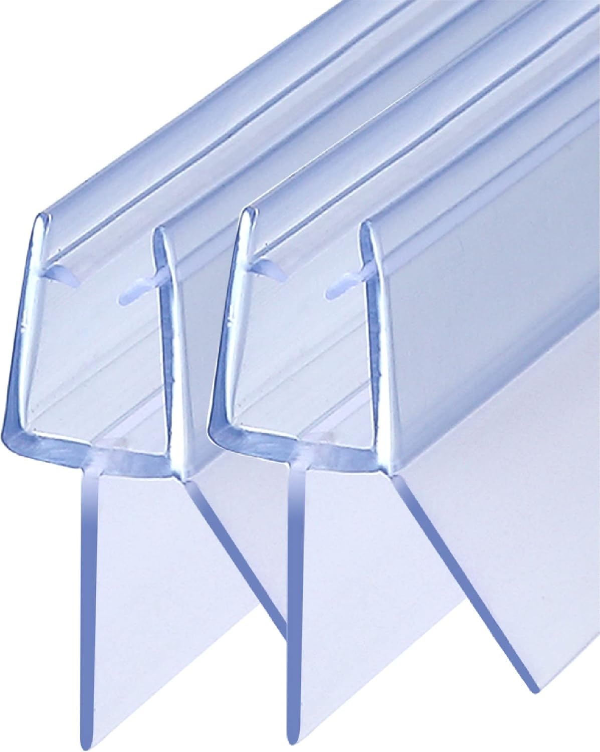 Douchestrip Vervangingsprofiel 2x 100cm Transparant PVC voor Glas 4/5/6mm - 77% Korting