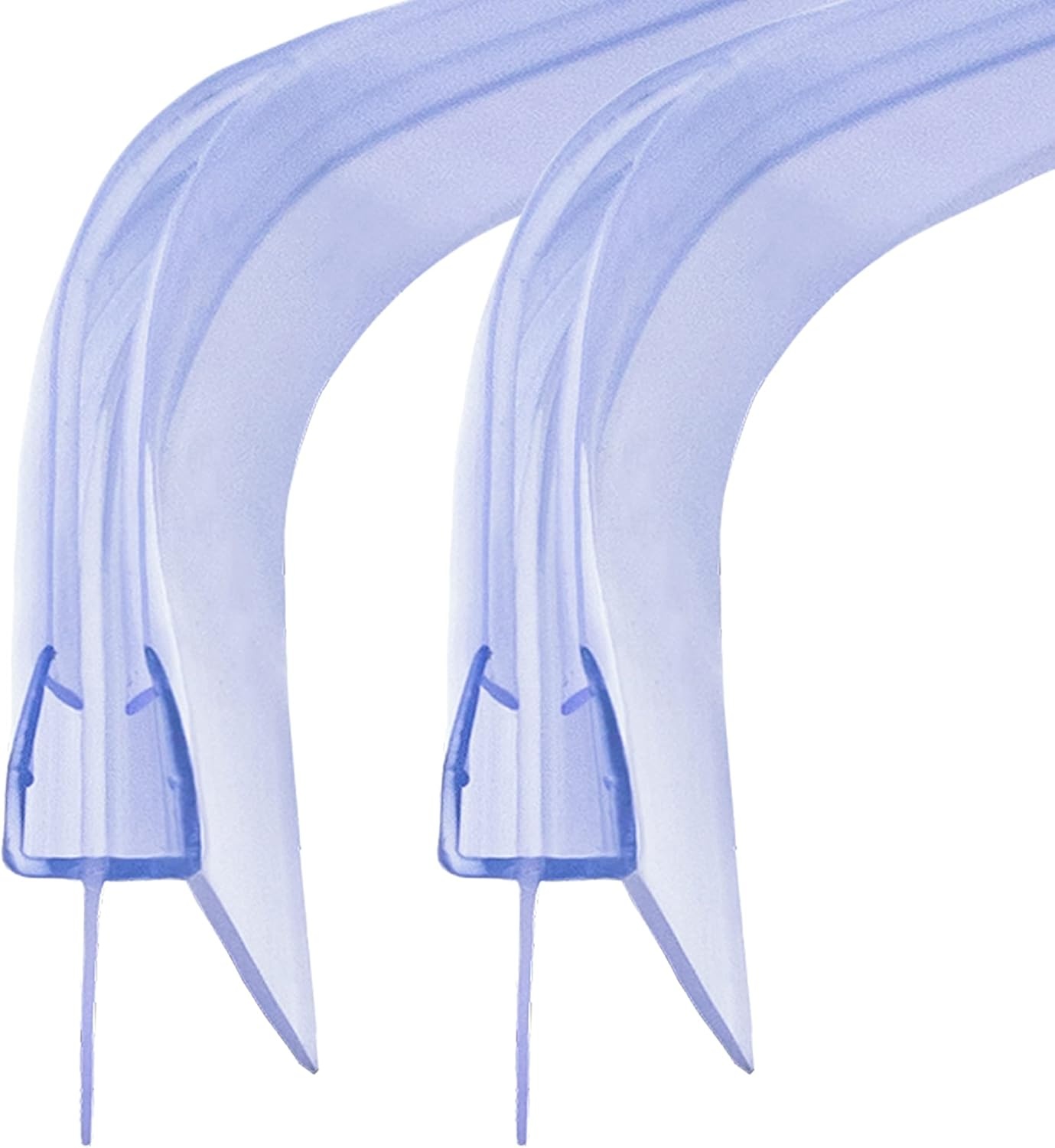 Douchestrip Vervangingsprofiel 2x 100cm Transparant PVC voor Glas 4/5/6mm - 77% Korting