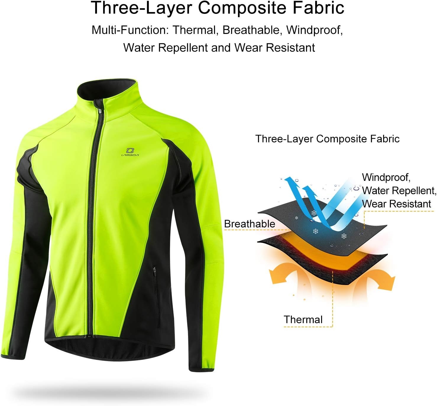 Heren Softshell Winterjack Fietsen Sport Outdoor - 75% Korting