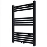 vidaXL Radiator / handdoekenrek recht 500x764 mm zwart