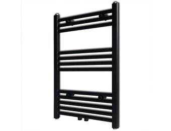 vidaXL Radiator / handdoekenrek recht 500x764 mm zwart