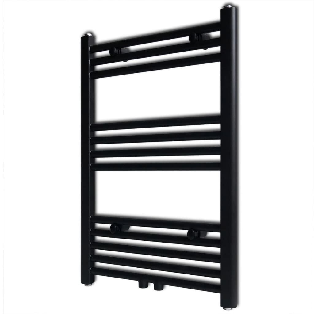 vidaXL Radiator / handdoekenrek recht 500x764 mm zwart