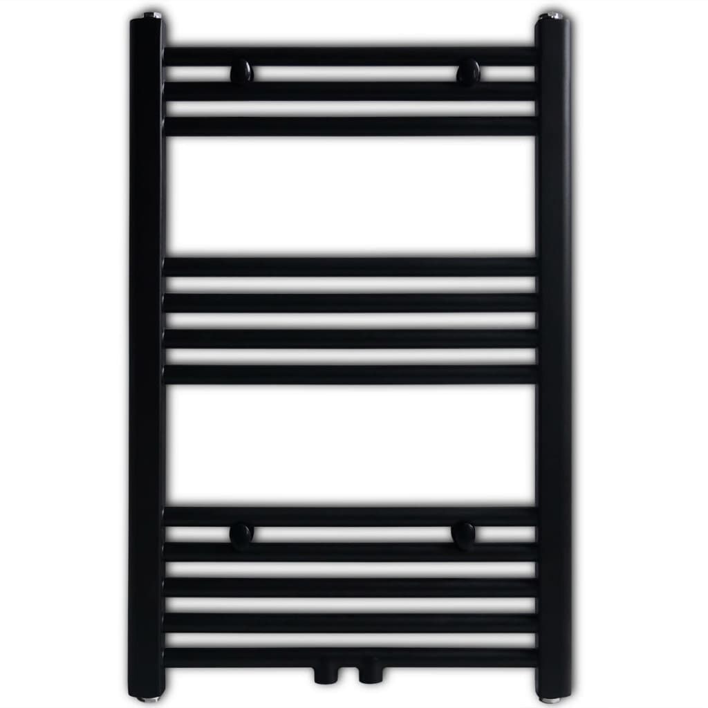 vidaXL Radiator / handdoekenrek recht 500x764 mm zwart