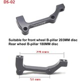 Fiets Schijfremadapter Aluminiumlegering - 75% Korting