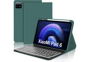 AZERTY Toetsenbordhoes Donkergroen | Xiaomi Pad 6/6 Pro | 68% Korting
