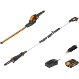 Worx 18V (20V MAX) Accu Telescoop Heggenschaar + Snoeizaag 2.0 Ah