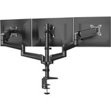 HUANUO Drievoudige Monitorstandaard Zwart voor 17-32 Inch Schermen met Verstelbare Armen