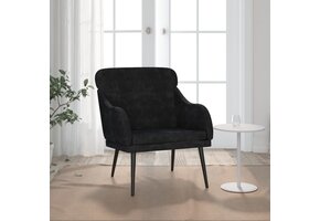 Zwarte Fluweel Fauteuil 63x76x80 cm - 52% Korting!