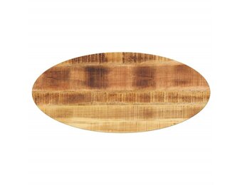 vidaXL Tafelblad ovaal 140x50x3,8 cm massief mangohout