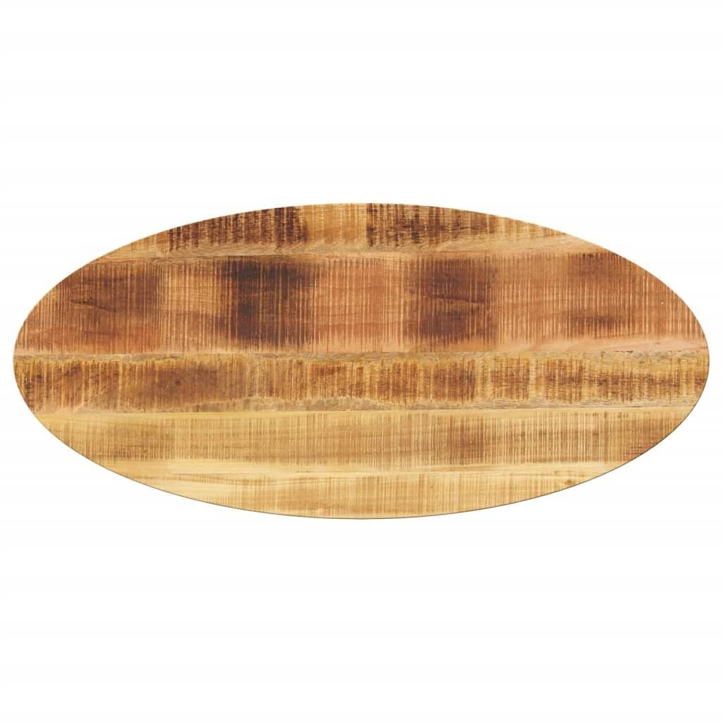 vidaXL Tafelblad ovaal 140x50x3,8 cm massief mangohout