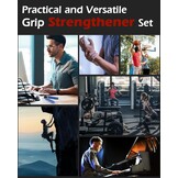 Hozzen handtrainer vingertrainer, gripkrachttrainer trainingsset - 6 stuks (50/100/125/150/175/200LB) polstrainer, robuuste handgreep voor spieropbouw en handrevalidatieoefeningen