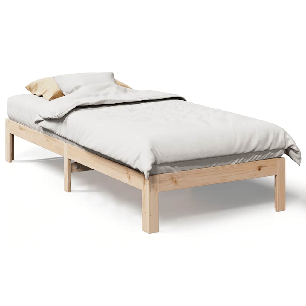 vidaXL Bedframe zonder matras massief grenenhout 90x200 cm