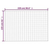 vidaXL Verzwaringsdeken 155x220 cm 11 kg stof blauw