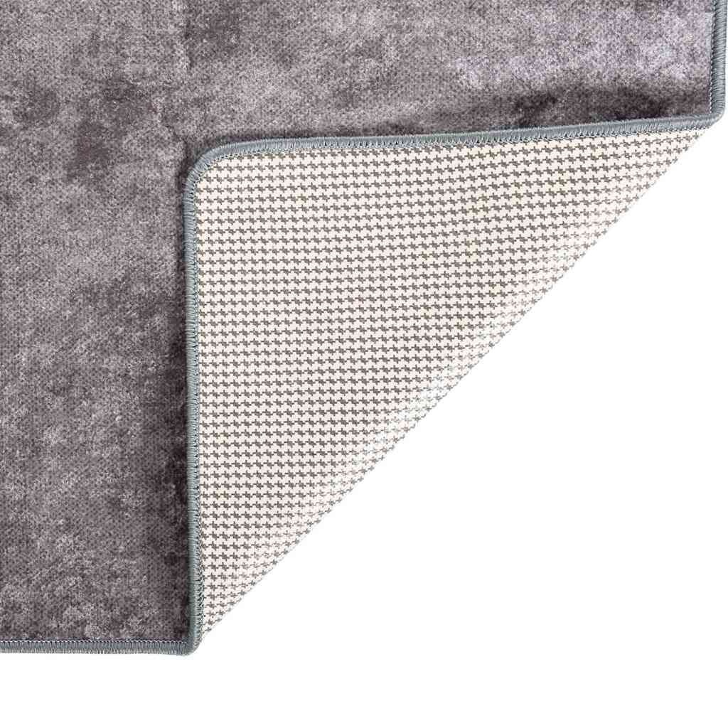 VidaXL Vloerkleed Wasbaar, Anti-slip, 160x230 cm, Grijs - 34% Korting!