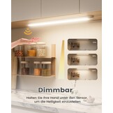 SIBI LIGHTING LED Onderbouwlamp Keuken 90cm Dimbare Keukenverlichting met Sensorgestuurde Bediening, Neutraal Wit 4000K
