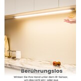 SIBI LIGHTING LED Onderbouwlamp Keuken 90cm Dimbare Keukenverlichting met Sensorgestuurde Bediening, Neutraal Wit 4000K