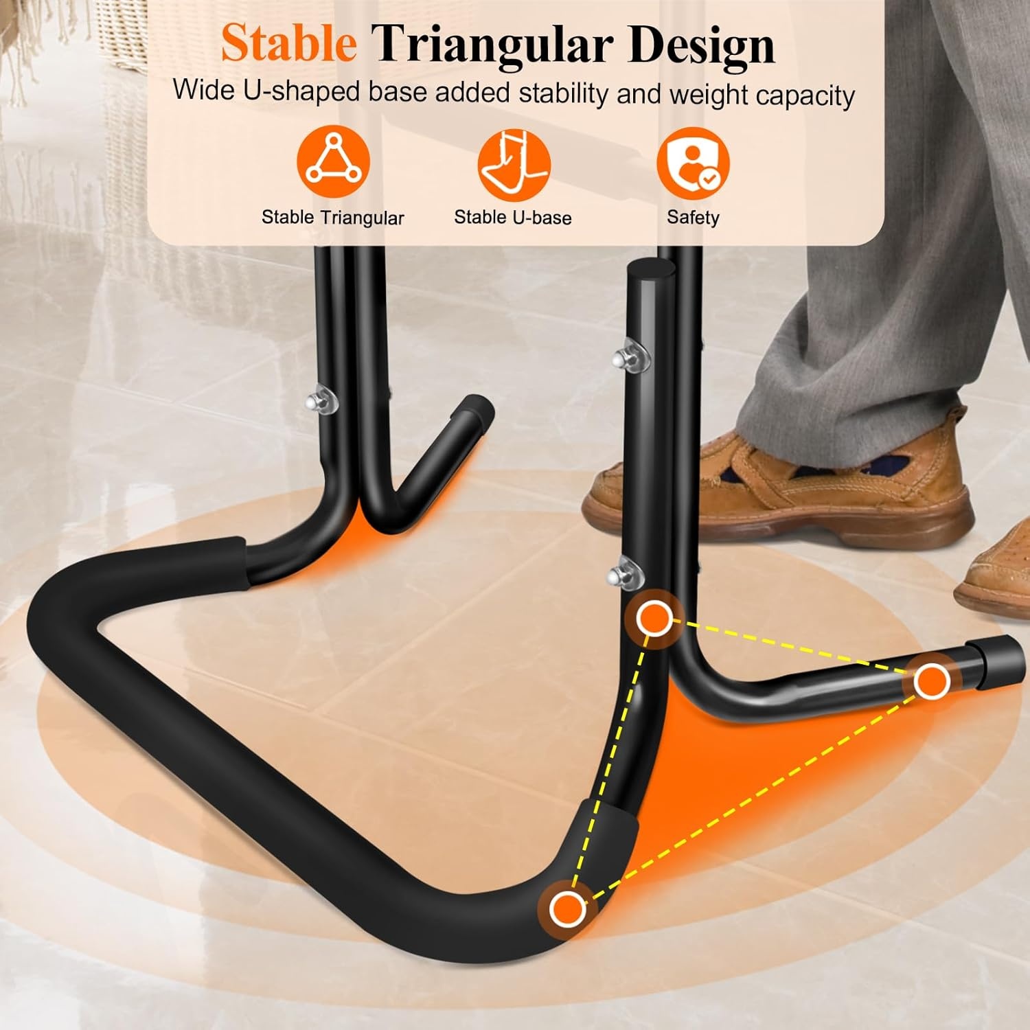 DePango Staande Hulp met In hoogte Verstelbare Handgrepen - Aluminium Legering