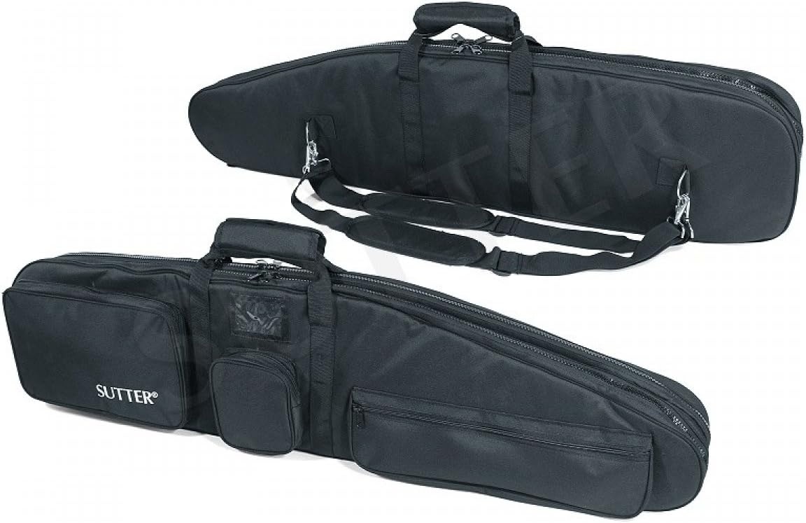 SUTTER Premium dubbele wapentas 125 x 37 cm - geweertas voor twee lange wapens met optische geweerkoffer