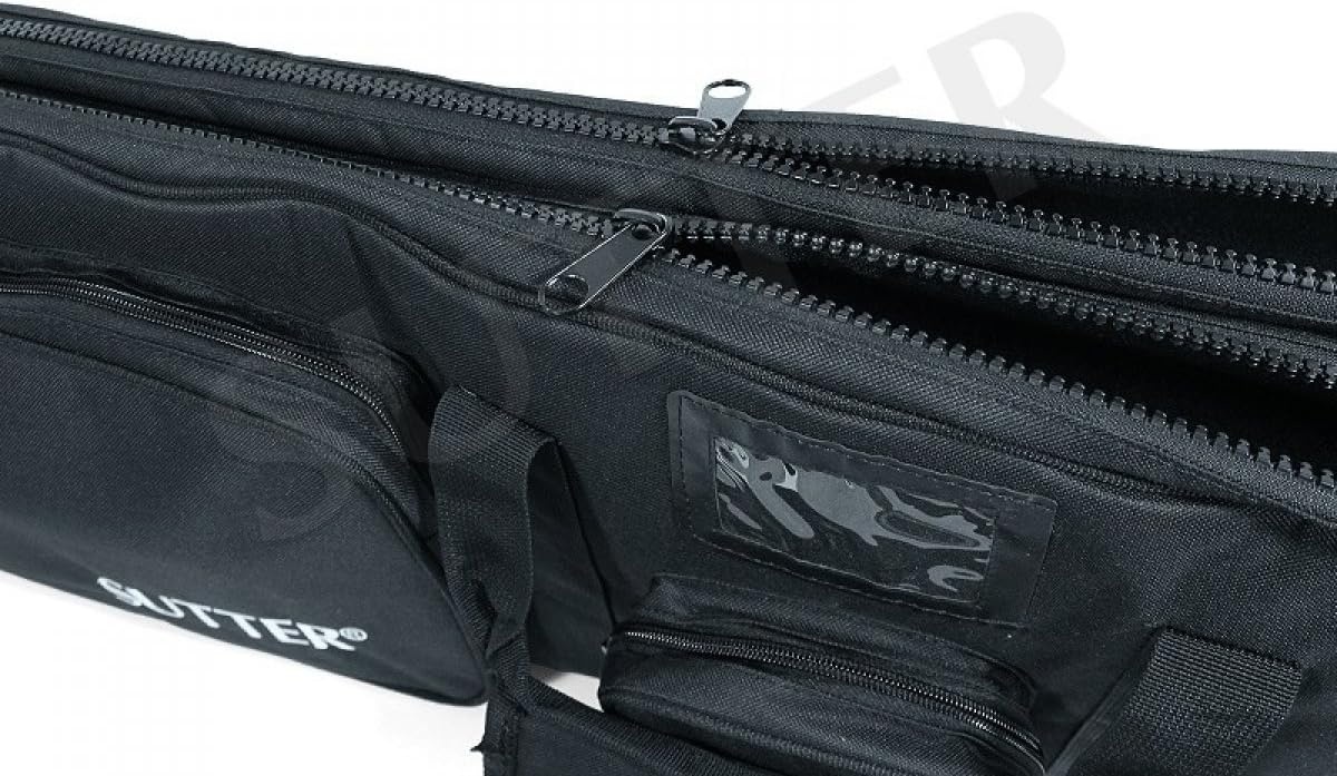 SUTTER Premium dubbele wapentas 125 x 37 cm - geweertas voor twee lange wapens met optische geweerkoffer