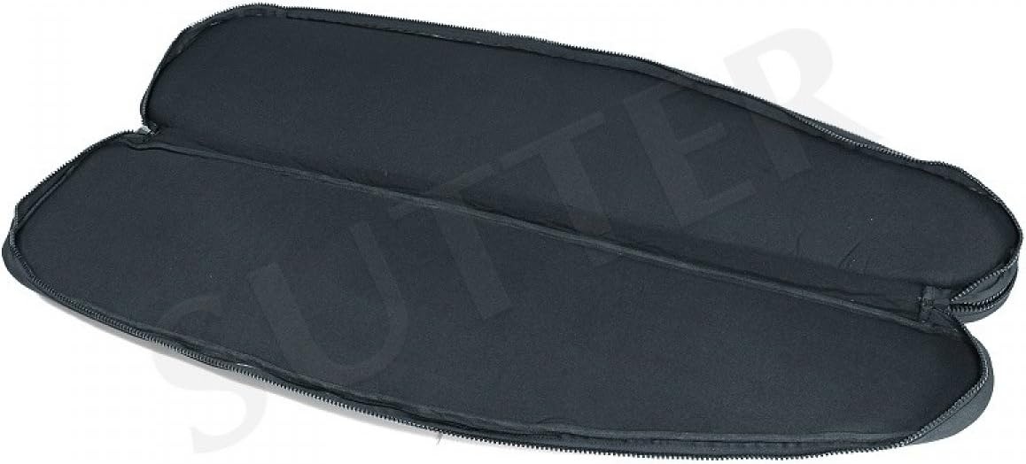SUTTER Premium dubbele wapentas 125 x 37 cm - geweertas voor twee lange wapens met optische geweerkoffer